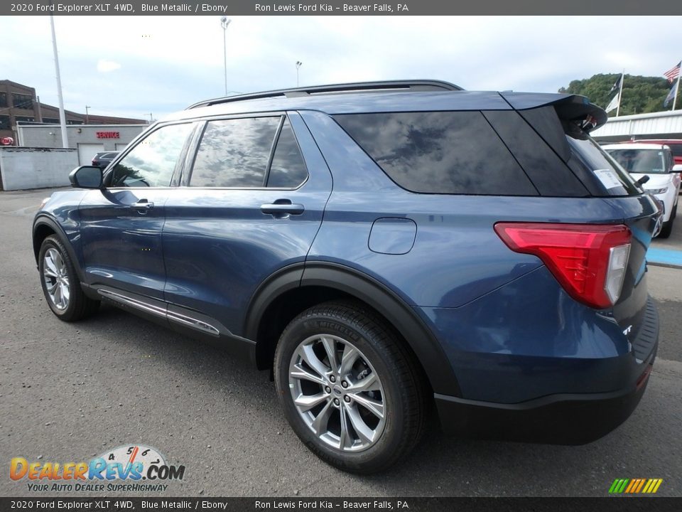 2020 Ford Explorer XLT 4WD Blue Metallic / Ebony Photo #5