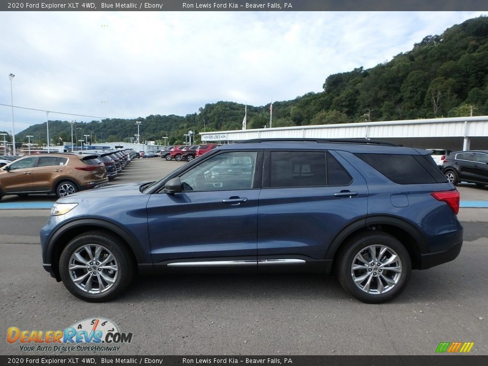 2020 Ford Explorer XLT 4WD Blue Metallic / Ebony Photo #6