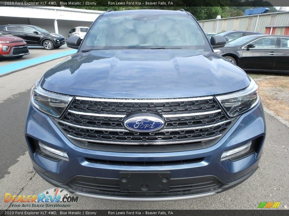 2020 Ford Explorer XLT 4WD Blue Metallic / Ebony Photo #8