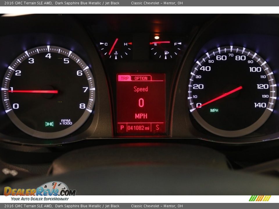 2016 GMC Terrain SLE AWD Dark Sapphire Blue Metallic / Jet Black Photo #8