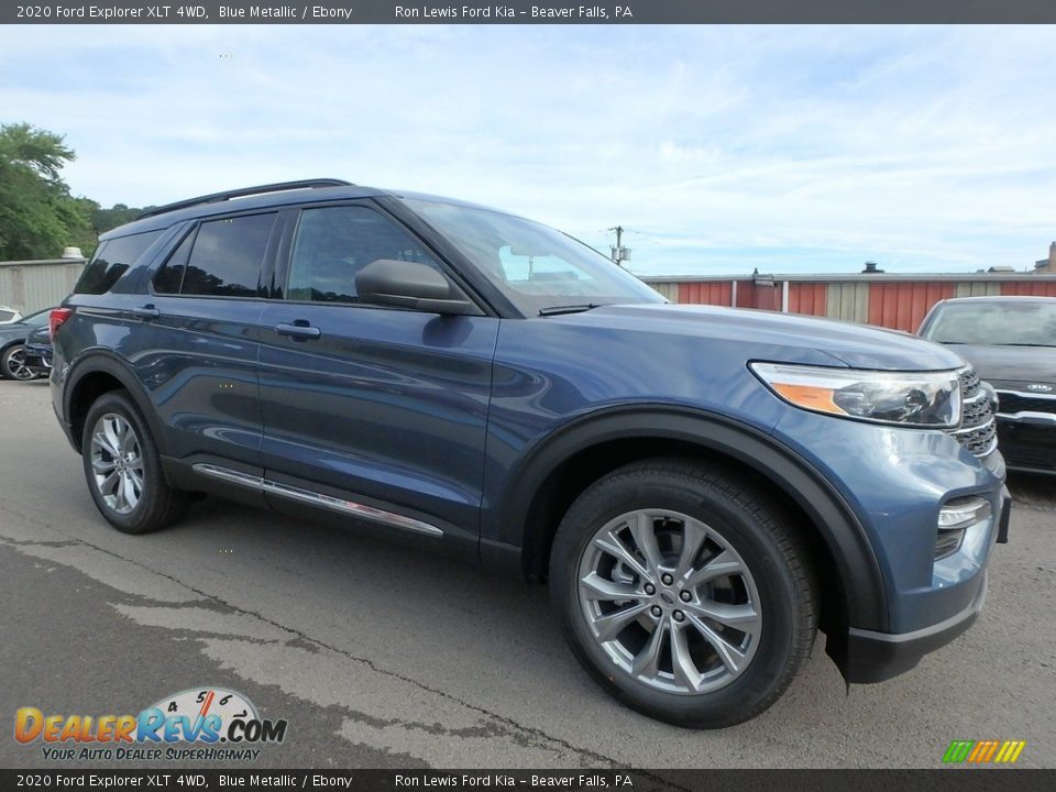 Blue Metallic 2020 Ford Explorer XLT 4WD Photo #9