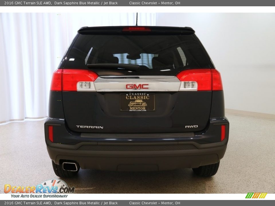 2016 GMC Terrain SLE AWD Dark Sapphire Blue Metallic / Jet Black Photo #16