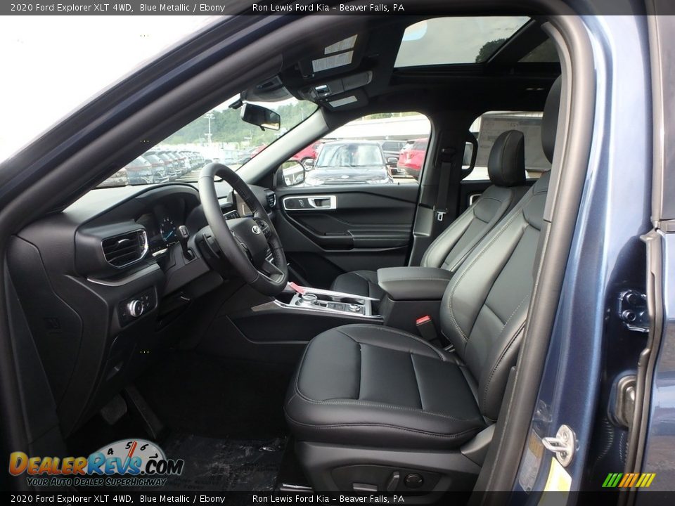 Ebony Interior - 2020 Ford Explorer XLT 4WD Photo #14