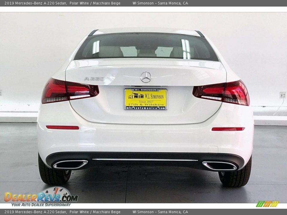 2019 Mercedes-Benz A 220 Sedan Polar White / Macchiato Beige Photo #3