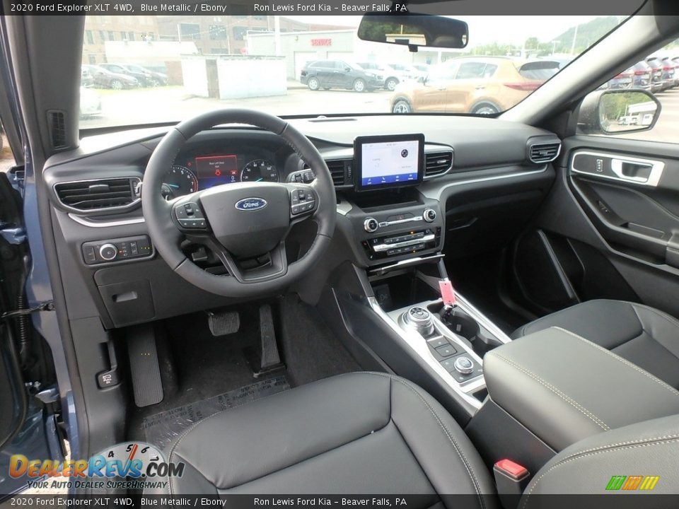 Ebony Interior - 2020 Ford Explorer XLT 4WD Photo #16