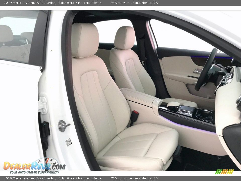 2019 Mercedes-Benz A 220 Sedan Polar White / Macchiato Beige Photo #5