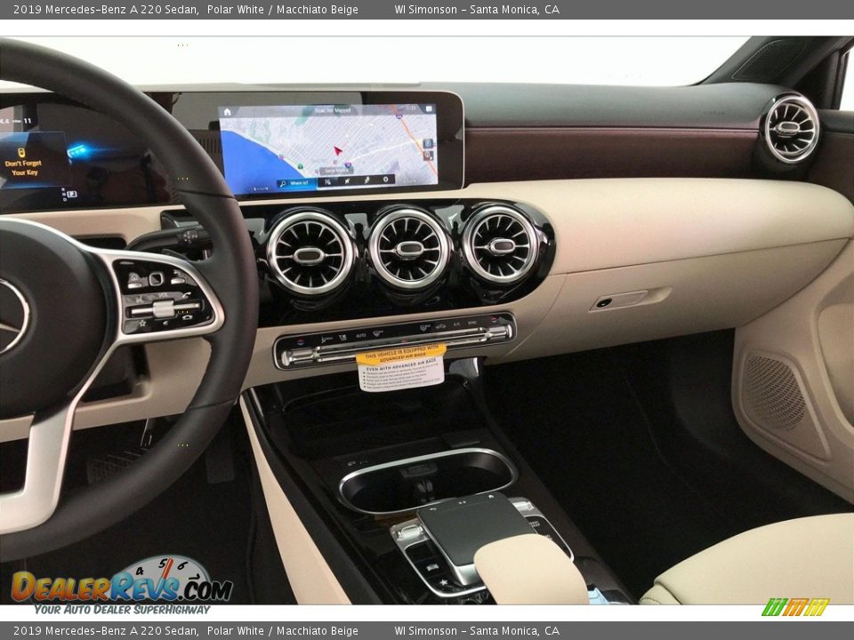 2019 Mercedes-Benz A 220 Sedan Polar White / Macchiato Beige Photo #6