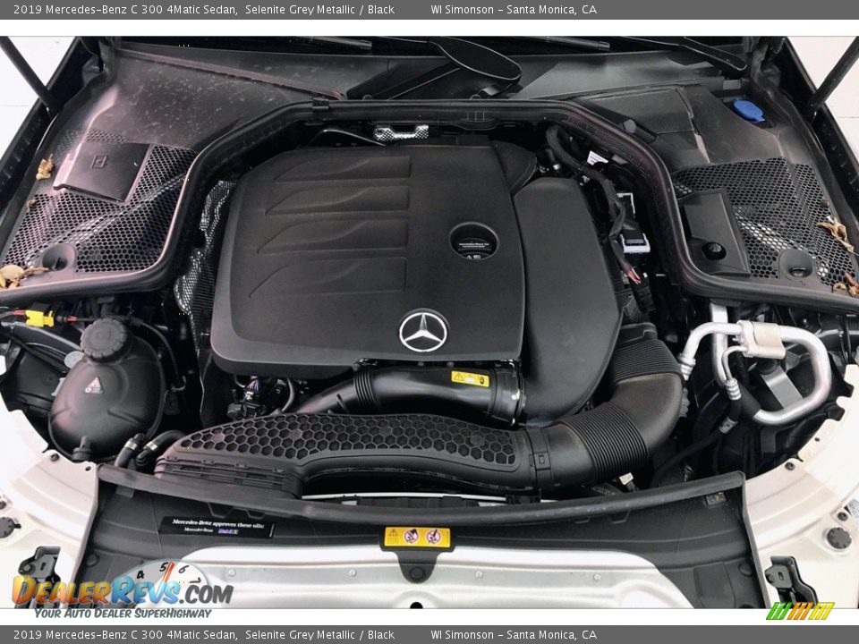 2019 Mercedes-Benz C 300 4Matic Sedan Selenite Grey Metallic / Black Photo #8
