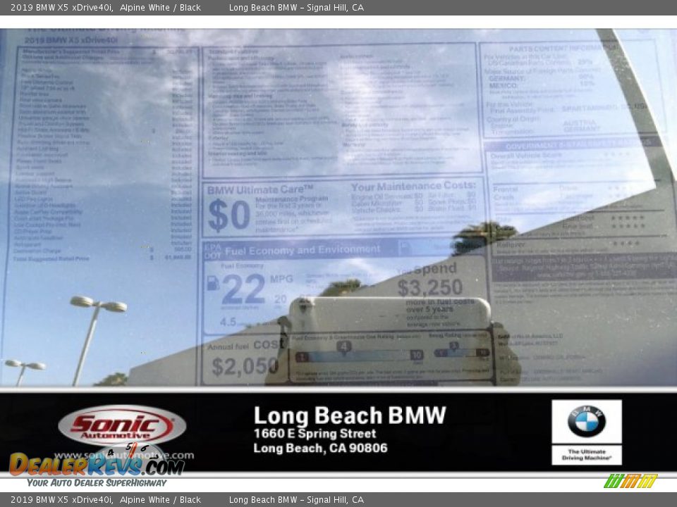 2019 BMW X5 xDrive40i Alpine White / Black Photo #10