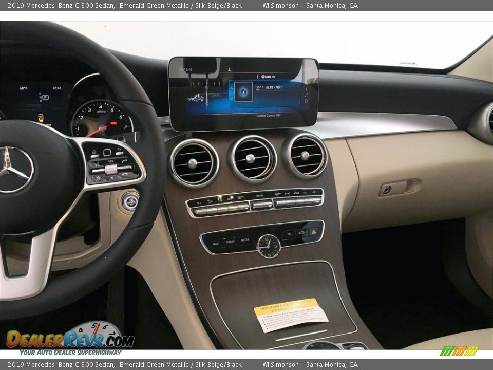 2019 Mercedes-Benz C 300 Sedan Emerald Green Metallic / Silk Beige/Black Photo #6