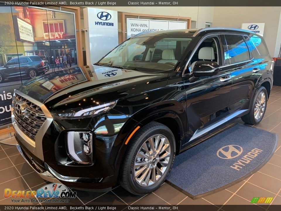 2020 Hyundai Palisade Limited AWD Becketts Black / Light Beige Photo #1