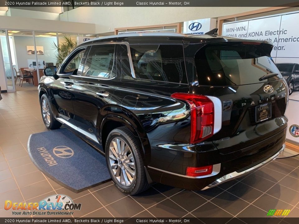 2020 Hyundai Palisade Limited AWD Becketts Black / Light Beige Photo #3
