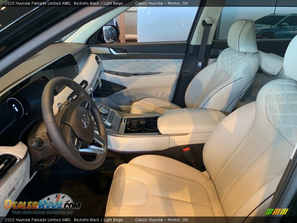 2020 Hyundai Palisade Limited AWD Becketts Black / Light Beige Photo #4