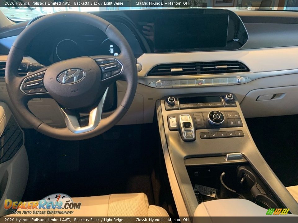 2020 Hyundai Palisade Limited AWD Becketts Black / Light Beige Photo #5