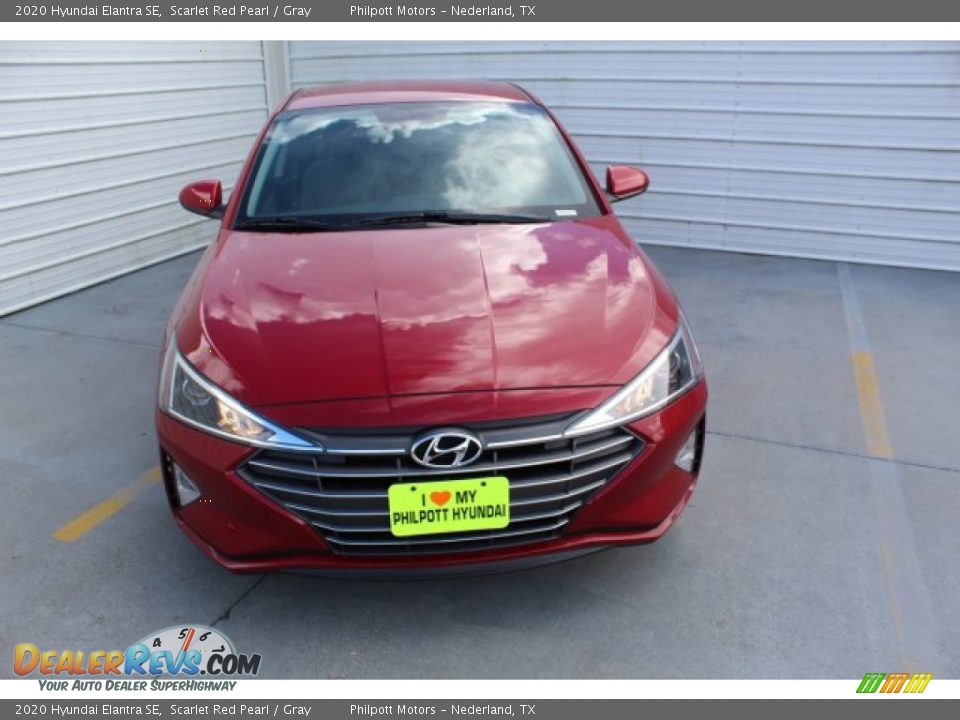 2020 Hyundai Elantra SE Scarlet Red Pearl / Gray Photo #3