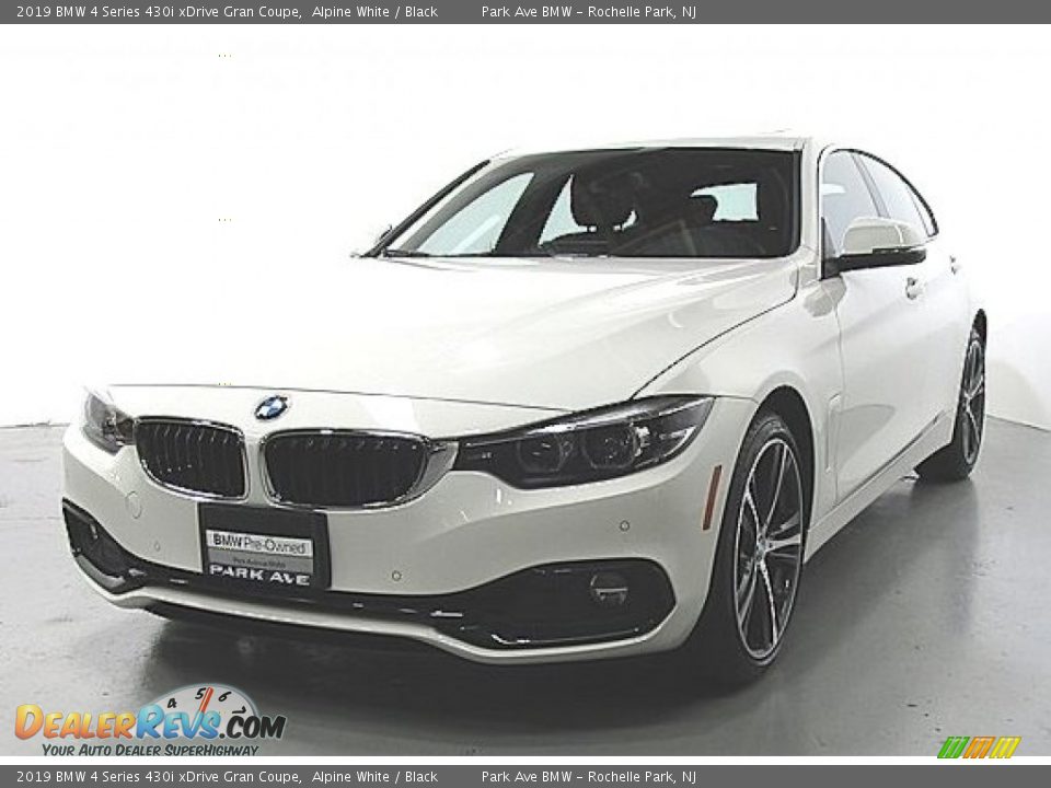 2019 BMW 4 Series 430i xDrive Gran Coupe Alpine White / Black Photo #1