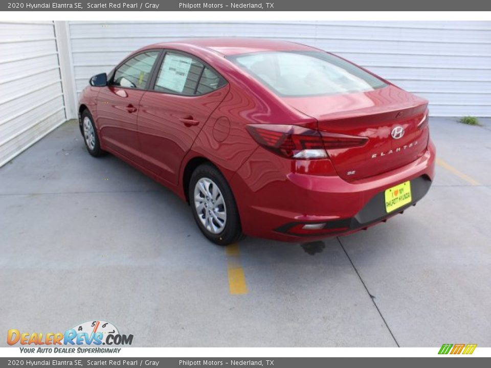2020 Hyundai Elantra SE Scarlet Red Pearl / Gray Photo #7
