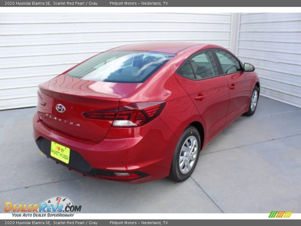 2020 Hyundai Elantra SE Scarlet Red Pearl / Gray Photo #9