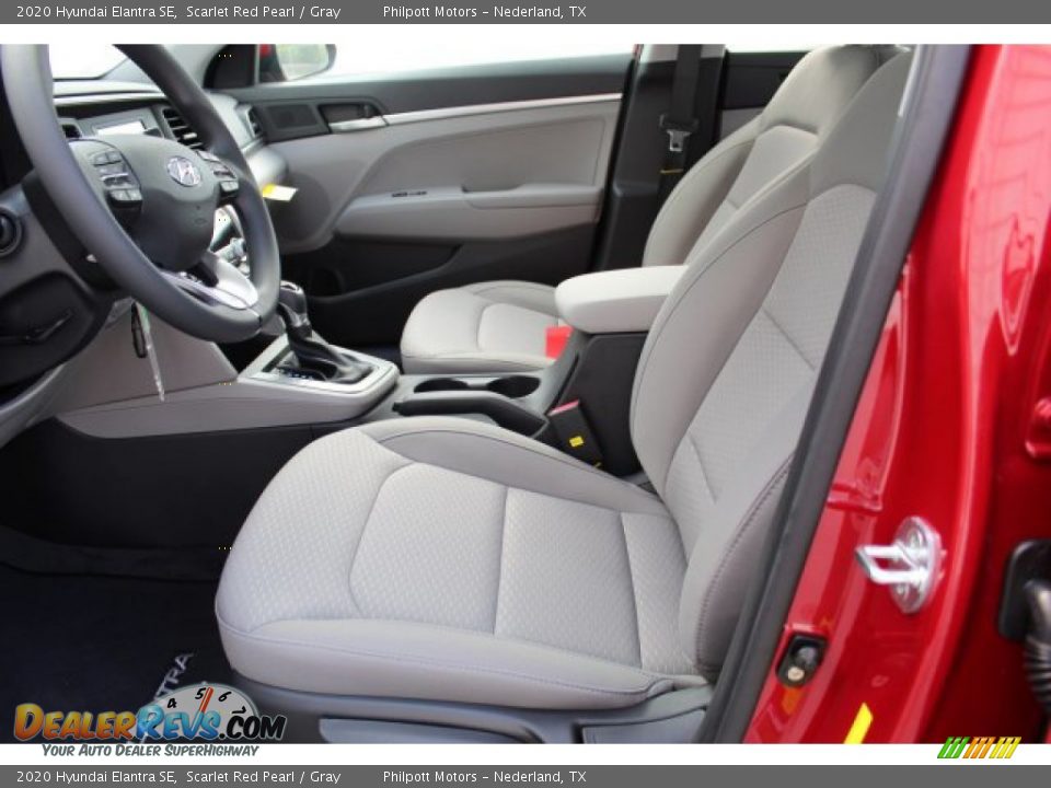 2020 Hyundai Elantra SE Scarlet Red Pearl / Gray Photo #11
