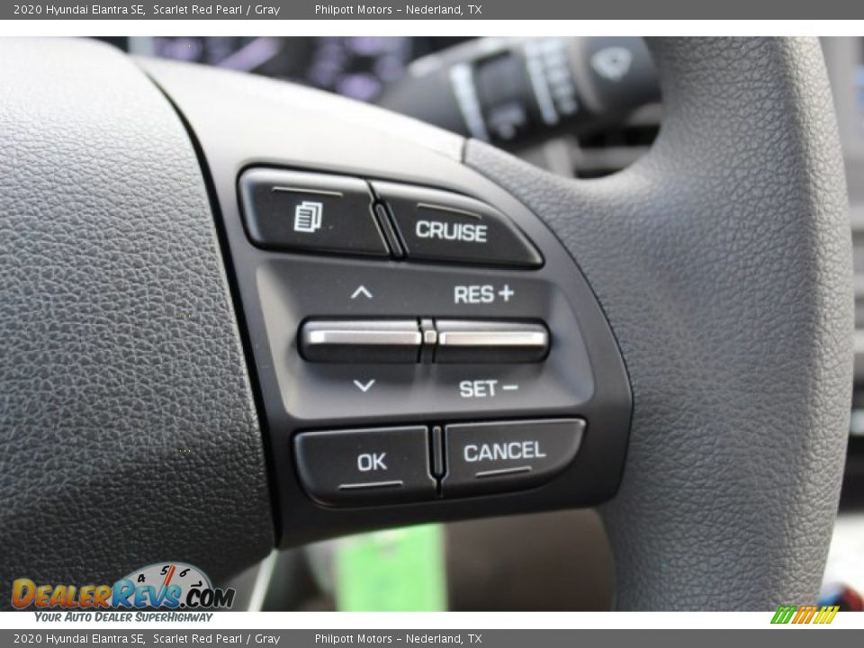2020 Hyundai Elantra SE Scarlet Red Pearl / Gray Photo #13