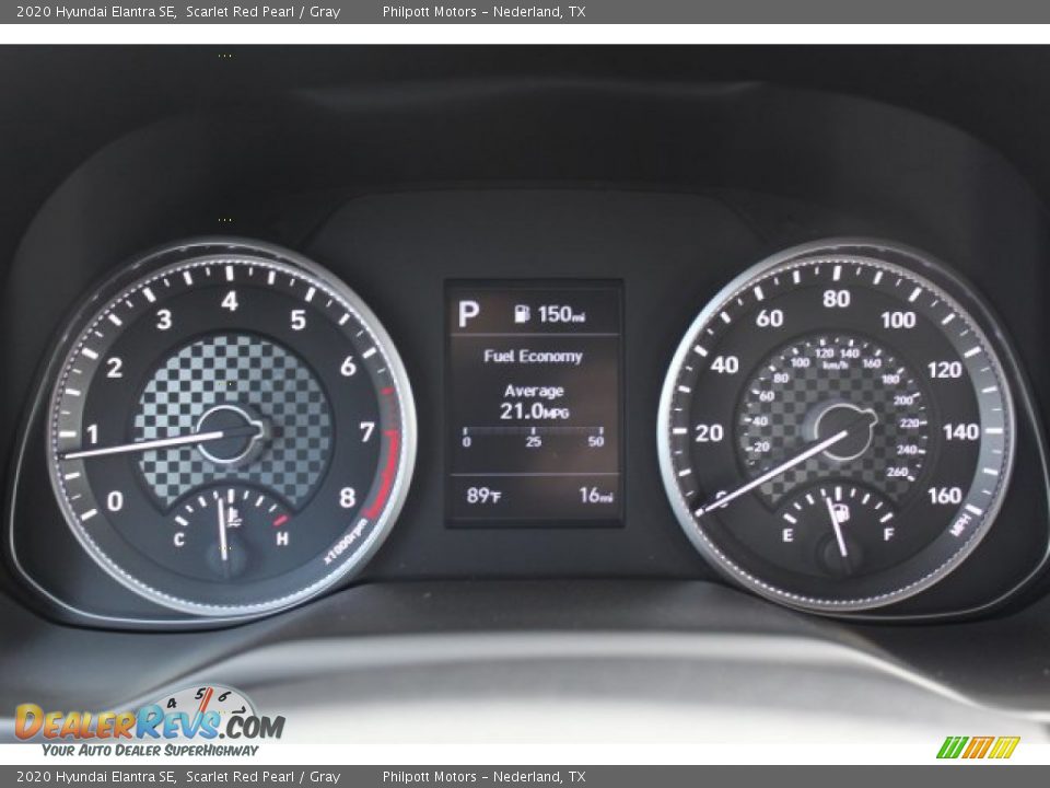2020 Hyundai Elantra SE Scarlet Red Pearl / Gray Photo #14