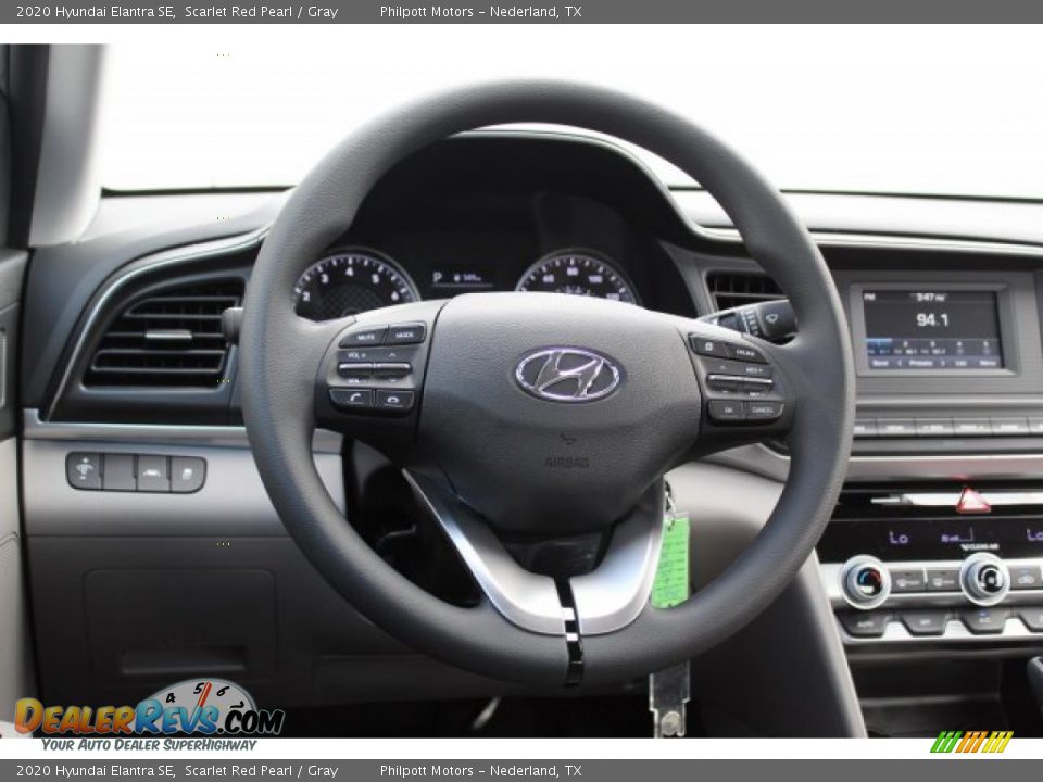 2020 Hyundai Elantra SE Scarlet Red Pearl / Gray Photo #22