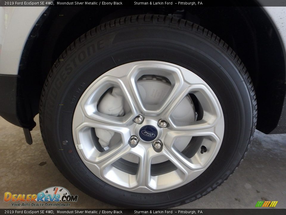 2019 Ford EcoSport SE 4WD Moondust Silver Metallic / Ebony Black Photo #6