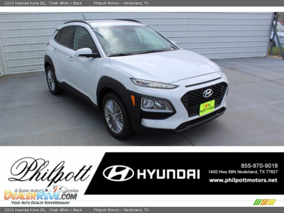 2020 Hyundai Kona SEL Chalk White / Black Photo #1