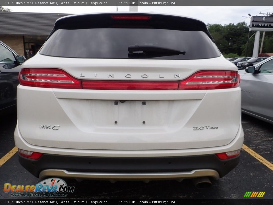 2017 Lincoln MKC Reserve AWD White Platinum / Cappuccino Photo #3