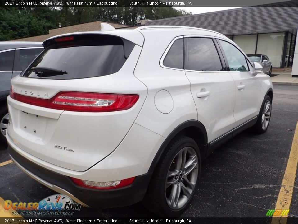2017 Lincoln MKC Reserve AWD White Platinum / Cappuccino Photo #4