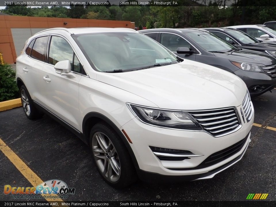 2017 Lincoln MKC Reserve AWD White Platinum / Cappuccino Photo #5