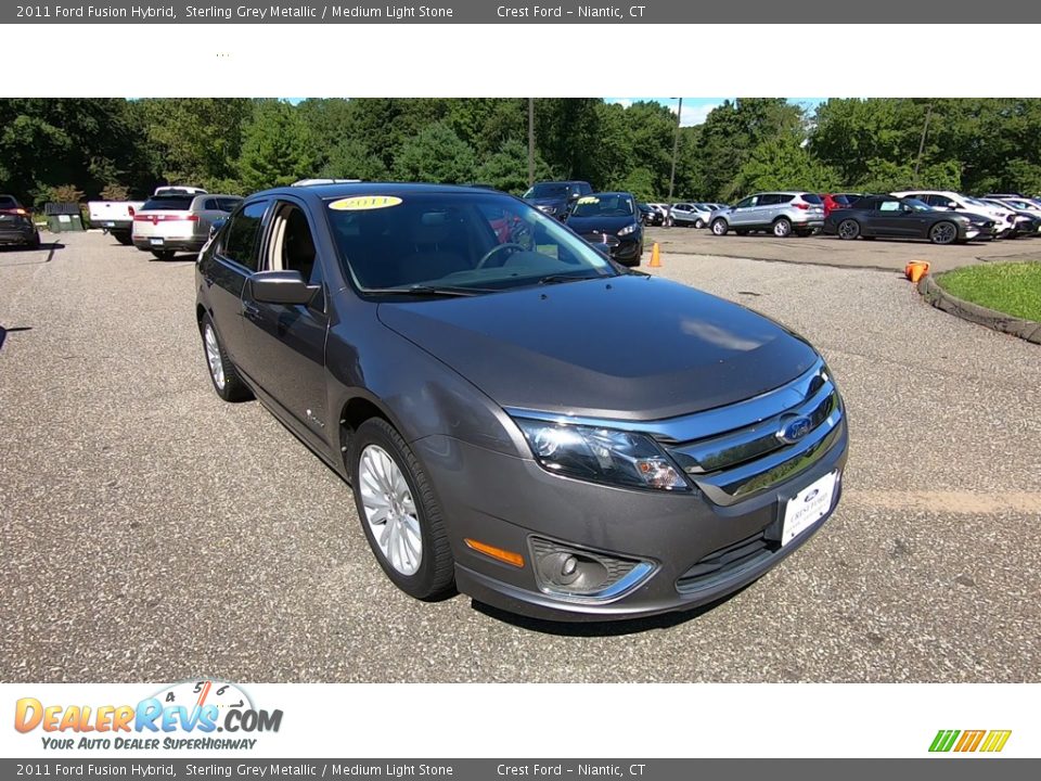 2011 Ford Fusion Hybrid Sterling Grey Metallic / Medium Light Stone Photo #1