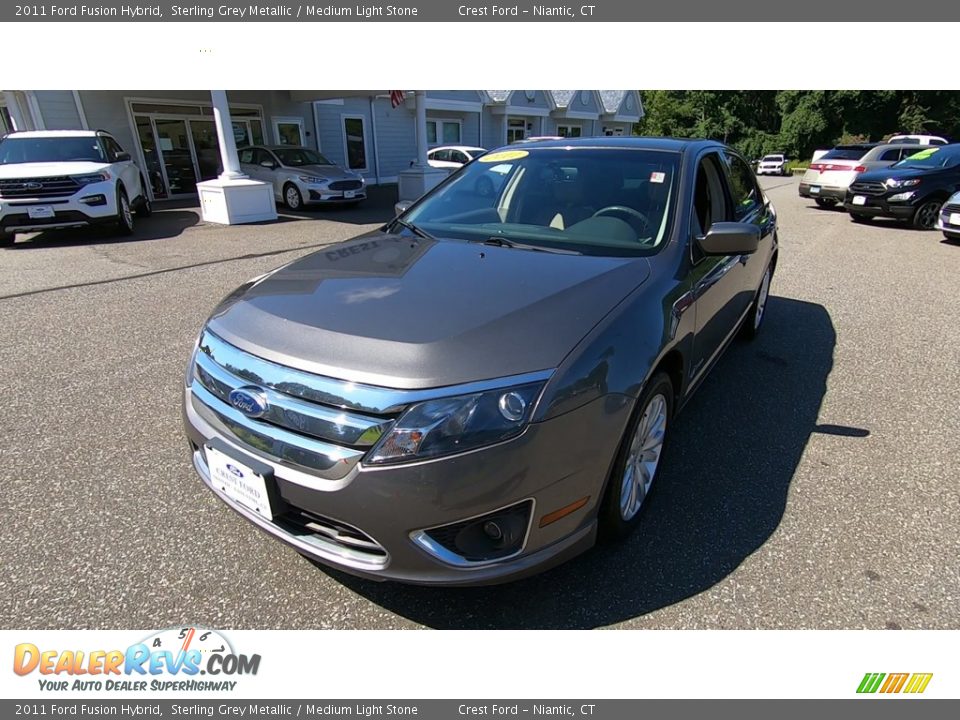 2011 Ford Fusion Hybrid Sterling Grey Metallic / Medium Light Stone Photo #3