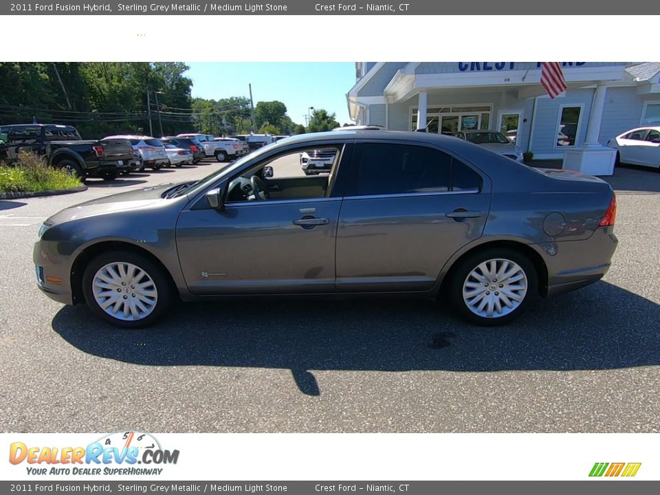 2011 Ford Fusion Hybrid Sterling Grey Metallic / Medium Light Stone Photo #4