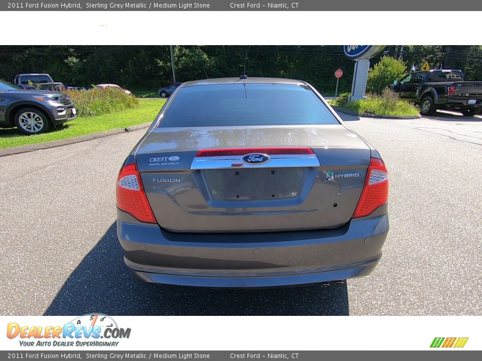2011 Ford Fusion Hybrid Sterling Grey Metallic / Medium Light Stone Photo #6
