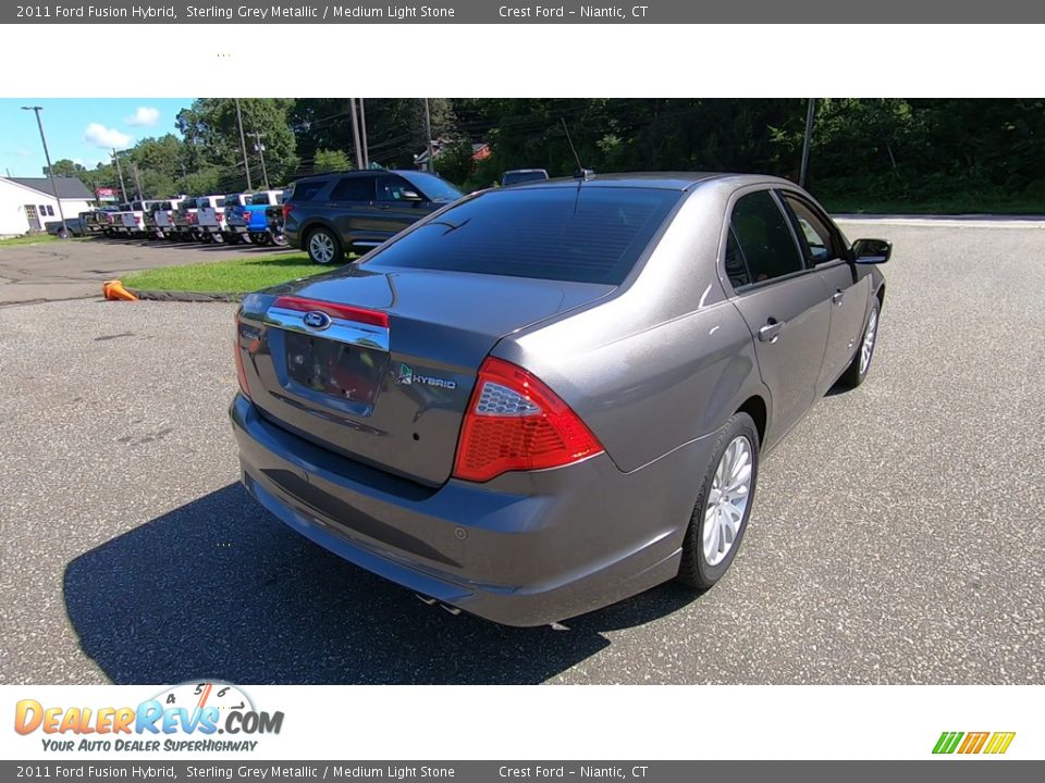 2011 Ford Fusion Hybrid Sterling Grey Metallic / Medium Light Stone Photo #7