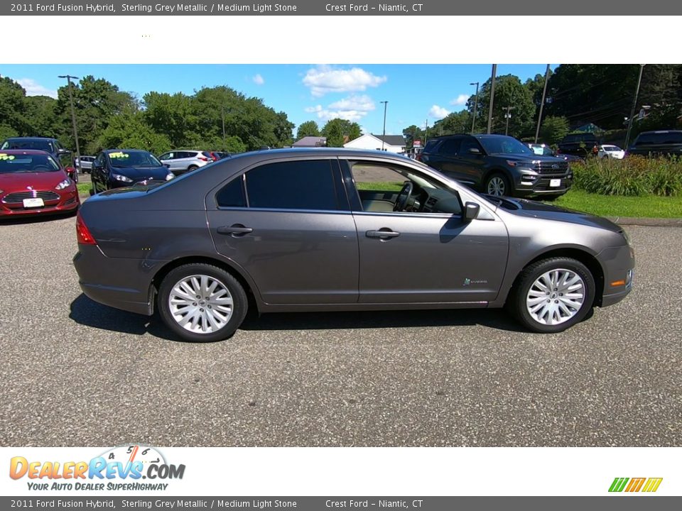 2011 Ford Fusion Hybrid Sterling Grey Metallic / Medium Light Stone Photo #8