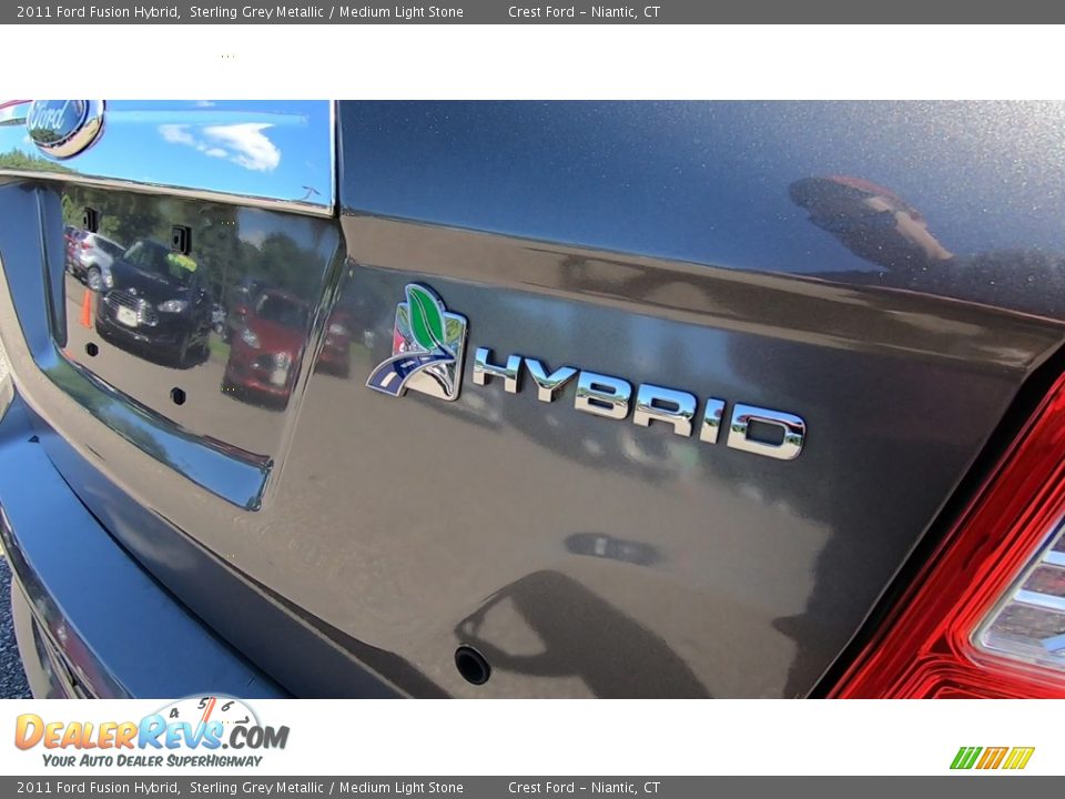 2011 Ford Fusion Hybrid Sterling Grey Metallic / Medium Light Stone Photo #9