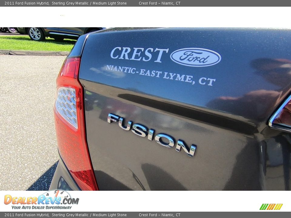 2011 Ford Fusion Hybrid Sterling Grey Metallic / Medium Light Stone Photo #10