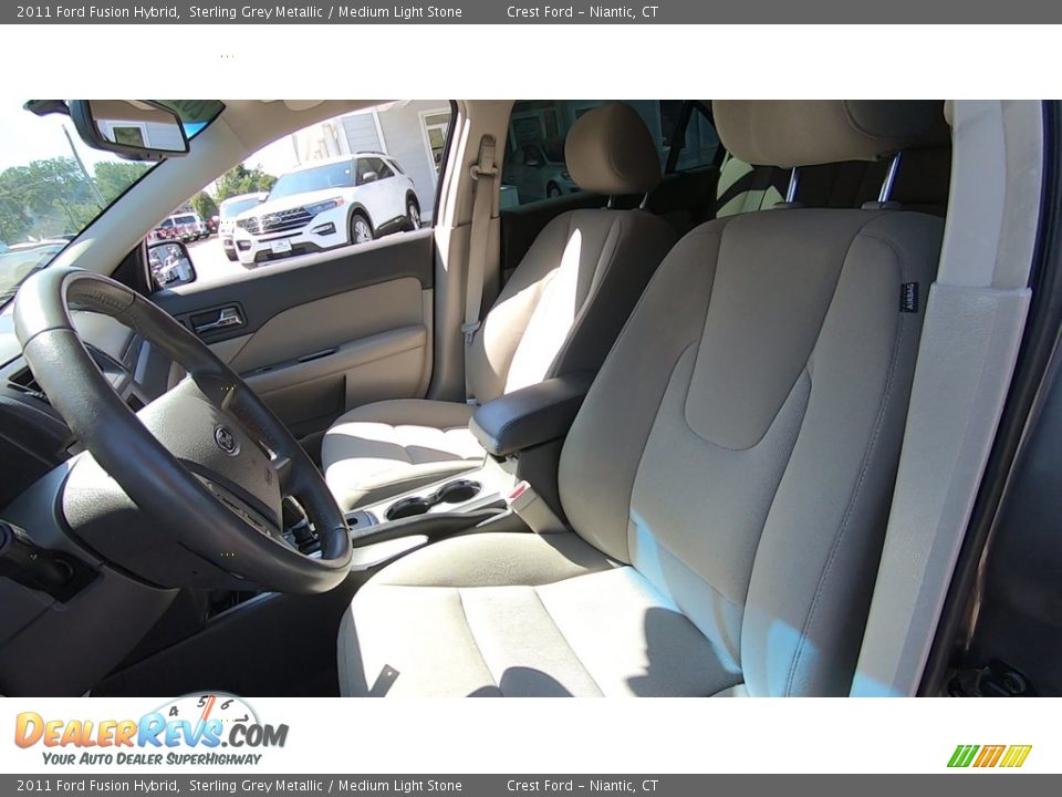 2011 Ford Fusion Hybrid Sterling Grey Metallic / Medium Light Stone Photo #12