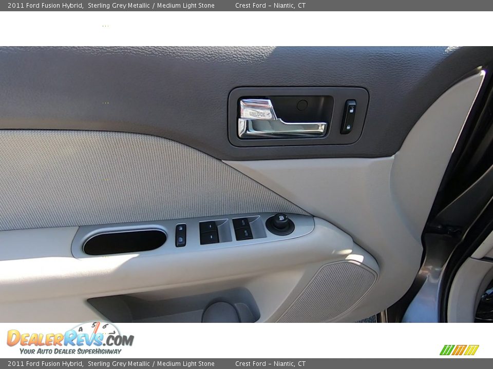 2011 Ford Fusion Hybrid Sterling Grey Metallic / Medium Light Stone Photo #13