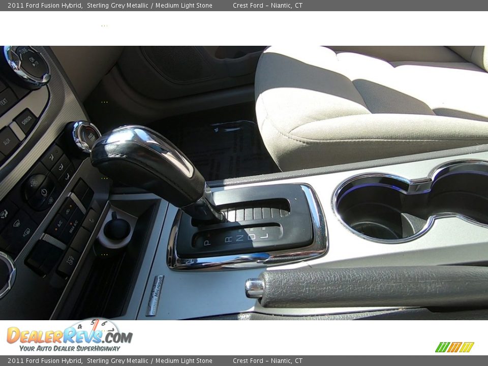 2011 Ford Fusion Hybrid Sterling Grey Metallic / Medium Light Stone Photo #17