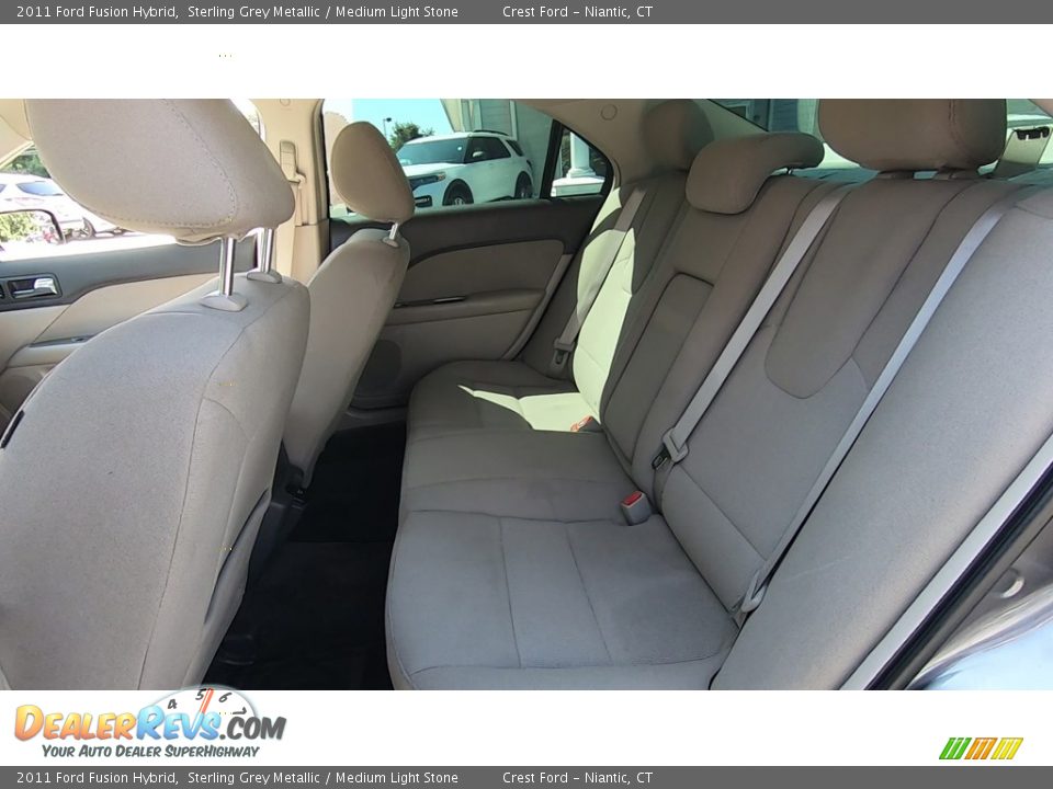2011 Ford Fusion Hybrid Sterling Grey Metallic / Medium Light Stone Photo #18