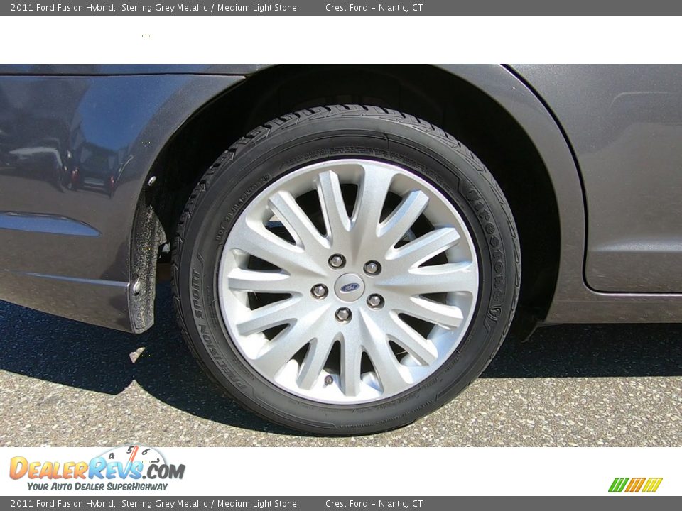 2011 Ford Fusion Hybrid Sterling Grey Metallic / Medium Light Stone Photo #22