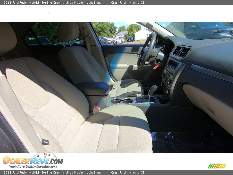2011 Ford Fusion Hybrid Sterling Grey Metallic / Medium Light Stone Photo #24
