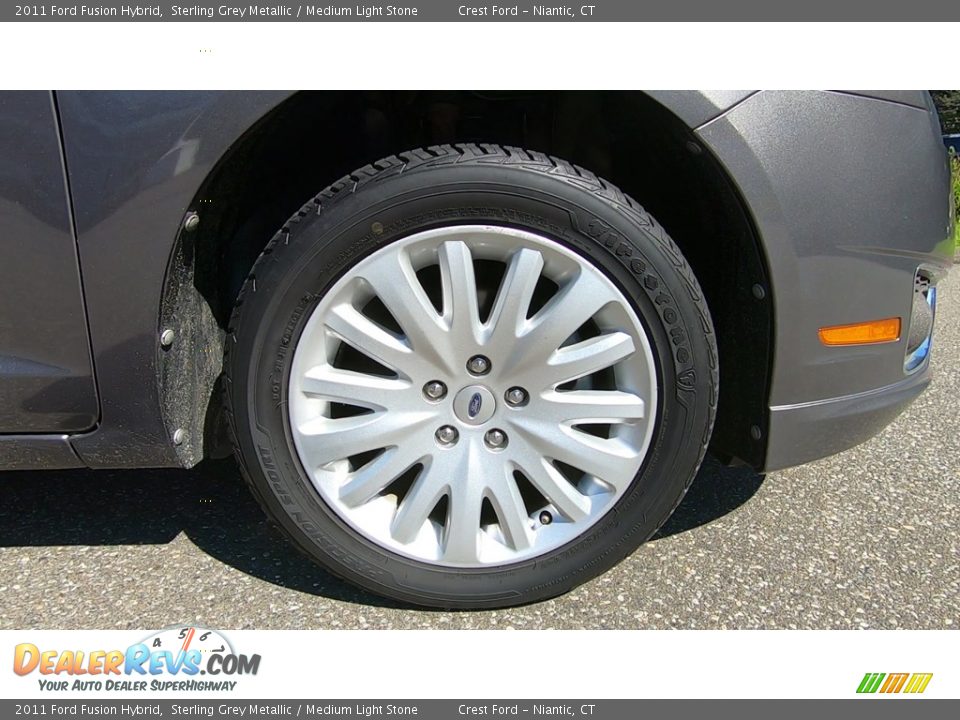 2011 Ford Fusion Hybrid Sterling Grey Metallic / Medium Light Stone Photo #27