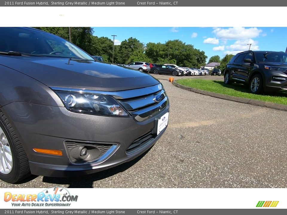 2011 Ford Fusion Hybrid Sterling Grey Metallic / Medium Light Stone Photo #28