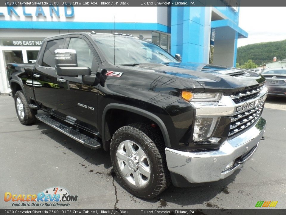 2020 Chevrolet Silverado 2500HD LTZ Crew Cab 4x4 Black / Jet Black Photo #3