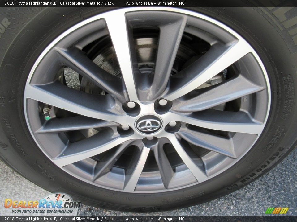 2018 Toyota Highlander XLE Celestial Silver Metallic / Black Photo #7