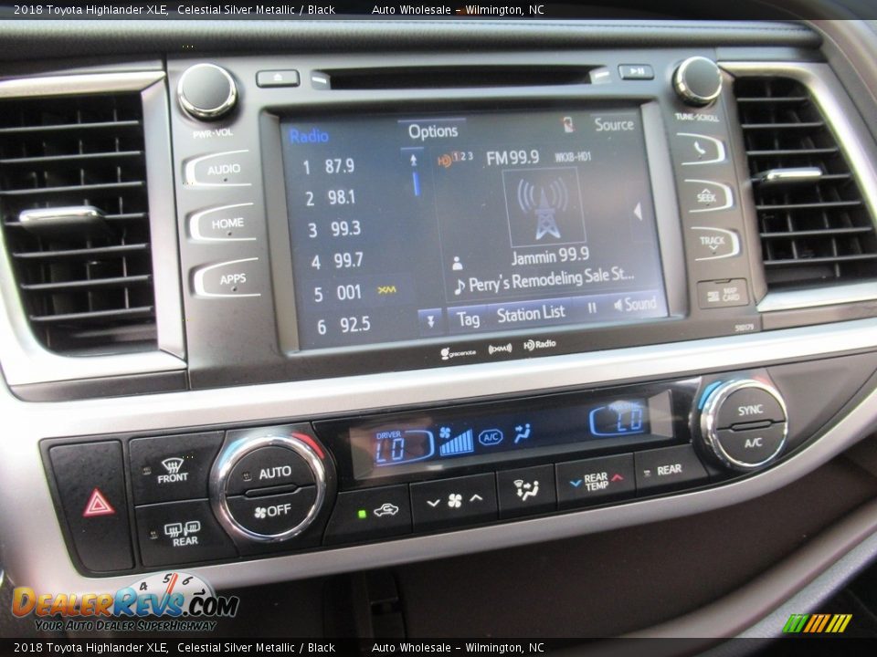 2018 Toyota Highlander XLE Celestial Silver Metallic / Black Photo #17